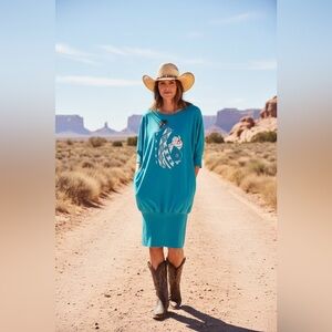 Vintage Lida Navajo Women Dress OS